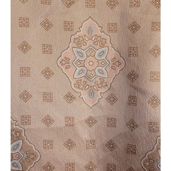 Vintage 70s Personal Silky Satin Blouse Size 8 Retro Romantic Kitschy Geometric - Picture 4 of 8